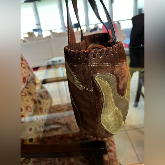 Coach 06 #9258 Soho Floral Suede Poppy Tote! - Picture 4 of 11